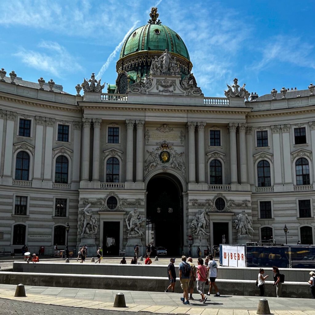 Hofburg, Vienna. Facciata del palazzo