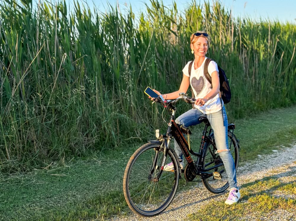 Escursione nelle vallette di Ostellato in bicicletta, all'interno del Parco del Delta del Po.